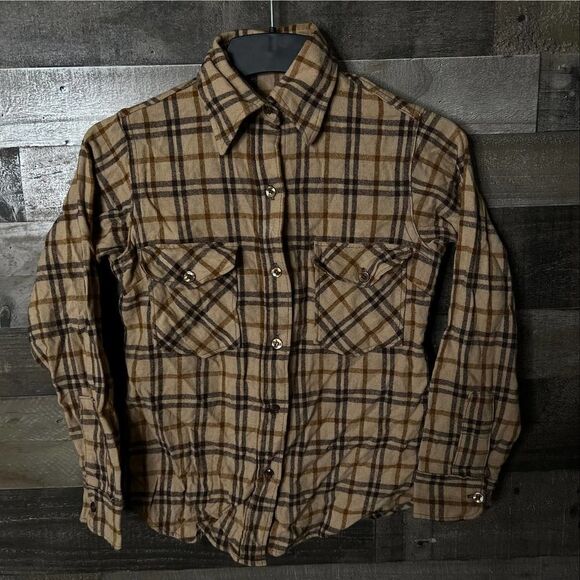 VTG Woolrich Button Down Shirt Womens Small - Picture 1 of 3